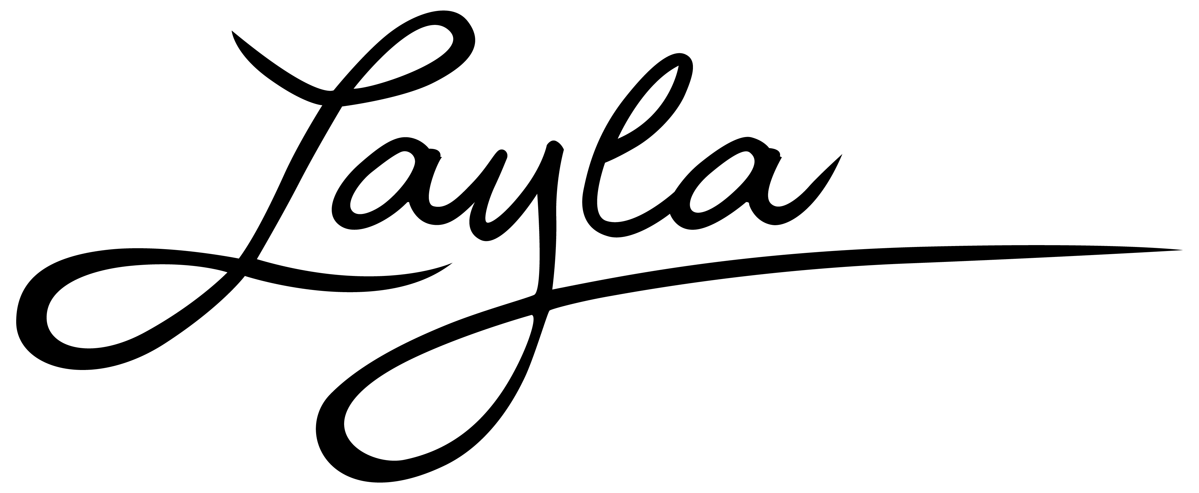 Layla Loots Logo Black Colour